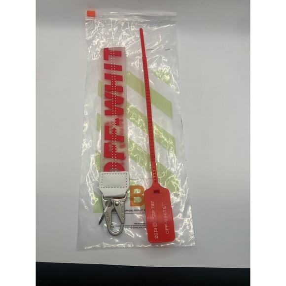 Copied - Off- White Industrial Lanyard Wristlet Red Keychain NWT - Picture 1 of 1